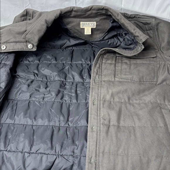 Duluth Superior Fire Hose Quilted Button Front Shirt Jacket sz 2X - Picture 7 of 11